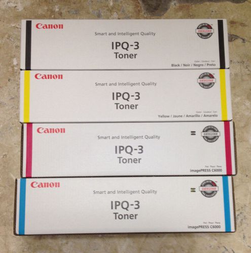 CANON IPQ-3 TONER  1 SET OF C,M,Y,K IMAGEPRESS C6000