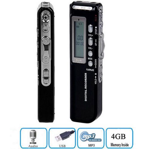 Digital aufnahmegerat diktiergerat sprachaufnahme voice recorder 4gb mp3 neu for sale