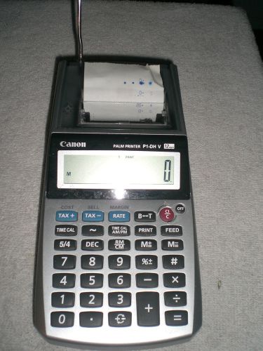 Canon P1-DH V Palm Printer Calculator AC/Battery Operated for Taxes Business