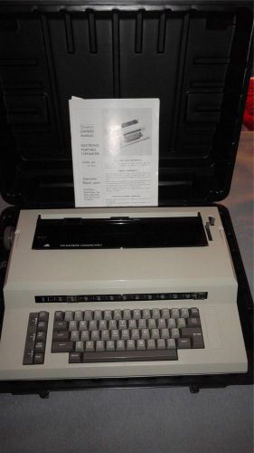 Vintage Sears Roebuck 161.53010 Electronic Typewriter W/ Case &amp; Manual- Tested*