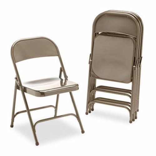 Virco Metal Folding Chairs, Bronze, 4/Carton (VIR16213K)