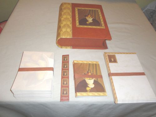 Topaz Book - Shaped Box  Stationary Set