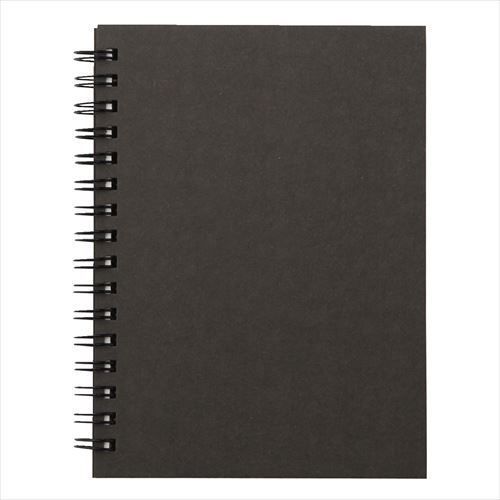 MUJI Moma Recycled paper double ring notebook plain A6 80 sheets dark gray Japan