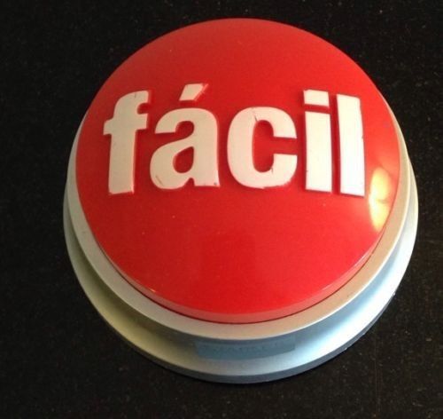 SPANISH - Staples Facil Push Button Desk Accessory -  RARE