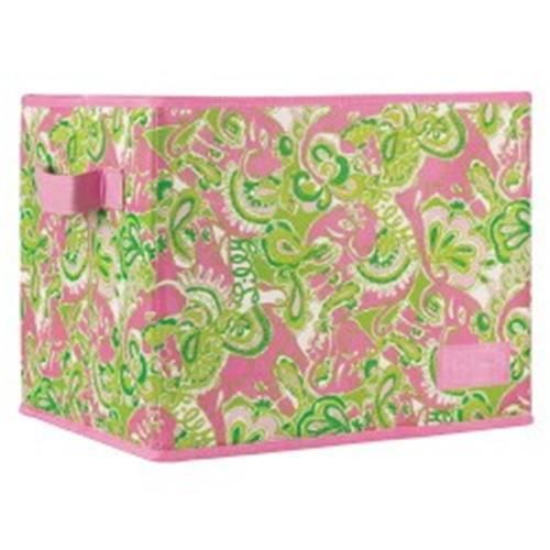 Lilly Pulitzer CHIN CHIN Organizational Storage Bin-hanging file BOX Medium NWT