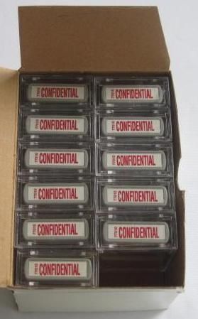 Lot of 11 STAMPER PRE INKED CONFIDENTIAL STAMPER 11ct