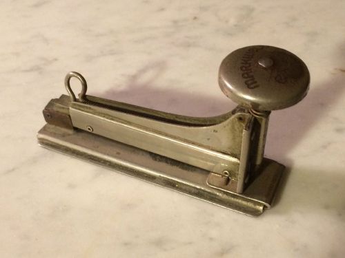 Vintage markwell model rx45 industrial stapler chrome works! retro office desk for sale