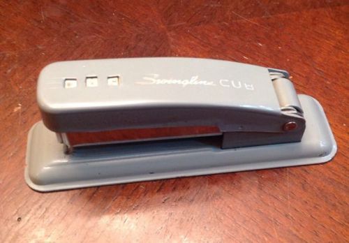 Vintage Swingline Cub Stapler : Gray Metal Pat NO 2,424,649 Made In USA