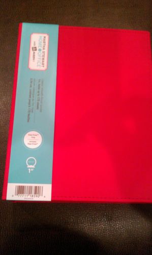 Martha Stewart Home Office 1&#034; Mini Binder-Red