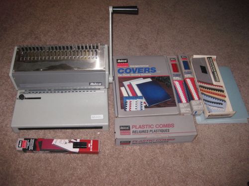 Ibico Ibimatic Binding Machine w/ Binders, Combs &amp; Covers - Great Condition