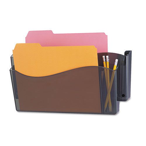 Unbreakable 4-in-1 Wall File, Two Pocket, Plastic, Smoke