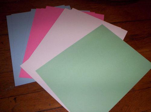 MULTI COLOR INDEX CARD STOCK PAPER 8.5&#034; X 11&#034;