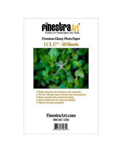 11&#034; x 17&#034; FINESTRAART.COM Premium Glossy Photo Paper 50 sheets