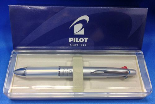 [ new ! ] pilot dr. grip &#034;4+1&#034; / 4 pens + pencil (silver) for sale