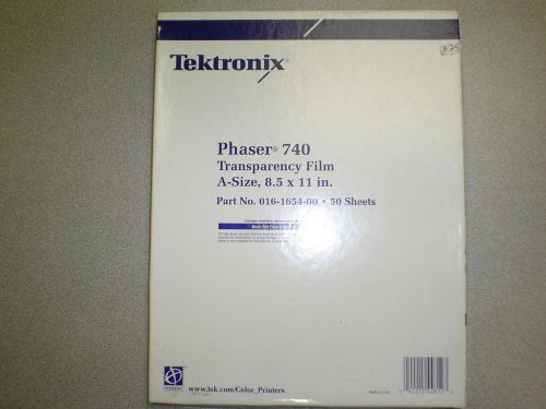 TEKTRONIX PHASER 740 TRANPARENCY FILM 50 SHEETS