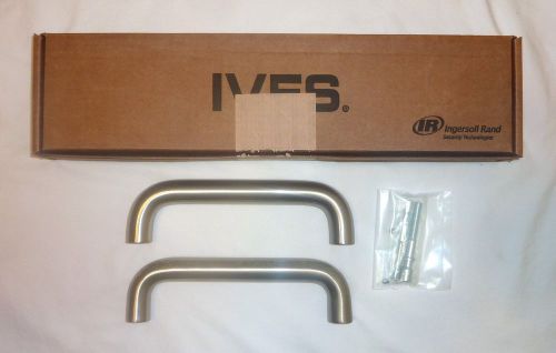 (2) Ives 8103 US15 Door Pulls Pair 8&#034; Center to Center Heavy Duty SATIN NICKEL