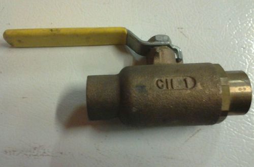 Apollo 1&#034; Bronze Two- Way Full Port Ball Valve CxC Solder