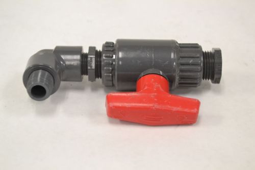 SPEARS SCH-80 PVC THREADED 1/2X3/8 IN NPT BALL VALVE B295130