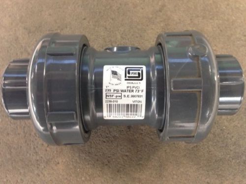 1&#034; PVC SCH80 235 PSI Check Valve 1&#034; NPT and slip fittings