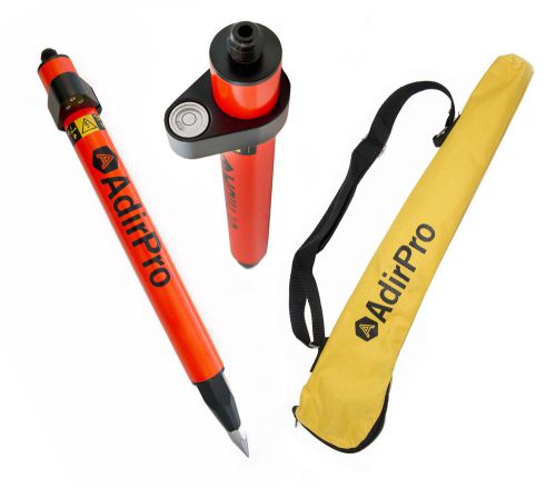 AdirPro Mini (1.28&#034;) Stakeout Orange Prism Pole, Surveying, Topcon, Sokkia,Leica