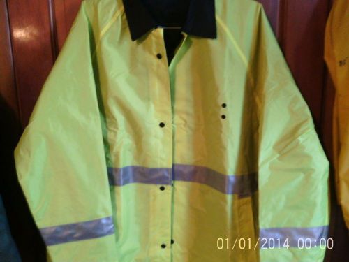 Mens 3M SCOTCHLITE REFLECTIVE  XL FULL LENGTH SAFETY COAT