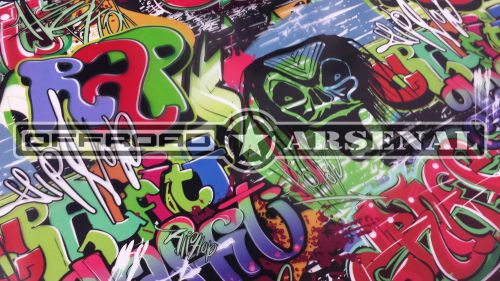 HYDROGRAPHIC WATER TRANSFER HYDRODIPPING FILM HYDRO DIP HIP HOP GRAFFITI PRINT