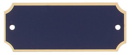 1&#034;x3.25&#034; Black Brass Perpetual Engraving Plates 150pcs with Gold Screws (300pc)