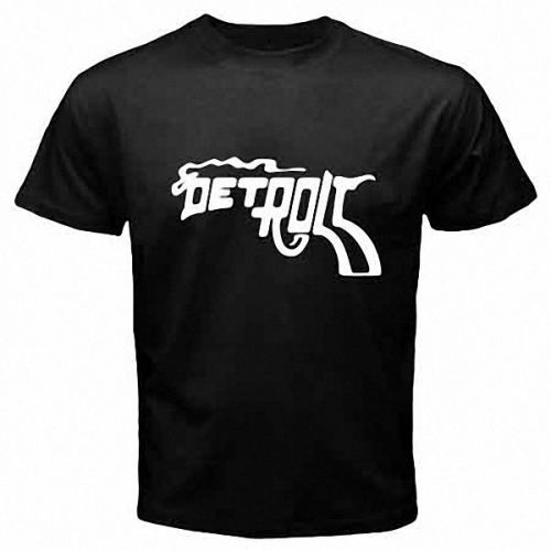 Detroit Smoking Gun Pistol Robocop Police Mens Black T-Shirt Size S, M, L - 3XL