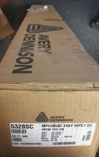 Avery dennison mpi1005sc sc gloss white ltr ez 48&#034; x 50 yds 600 sq ft for sale