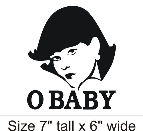 2X O Baby Illustration Vinyl Sticker Decal Car  Truck Bumper Fine Art Cafe-1398