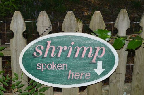 Shrimp Sign