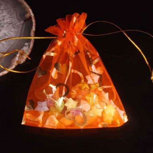 100X Organza Wedding Jewelry Gift Bag 95X115MM