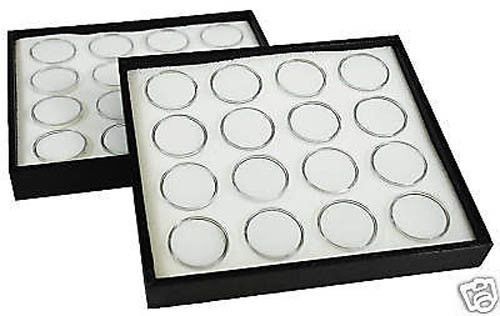 2-16 GEM JAR TRAY WITH WHITE INSERT JEWELRY DISPLAY