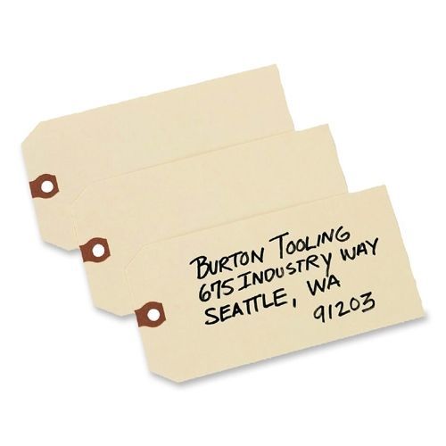 AVERY 12308 Shipping Tags No 8 Plain 6-1/4inx3-1/8in 1000/BX Manila