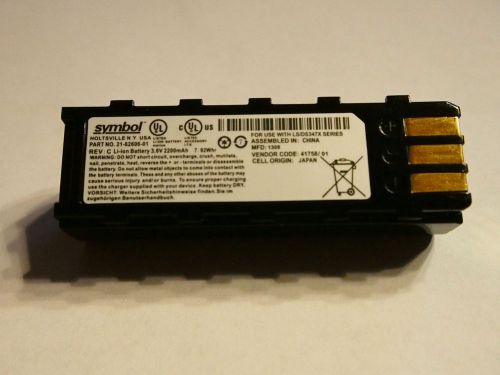 Symbol battery 21-62606-01 for a wireless canner, free shipping, no reserve!