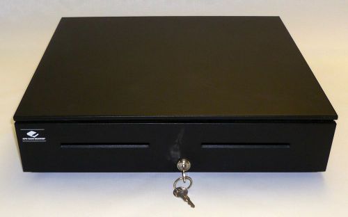 APG CASH DRAWER JB182-BL1816, BLACK - w/POWER ADAPTOR - NO PC CABLE - VERY CLEAN