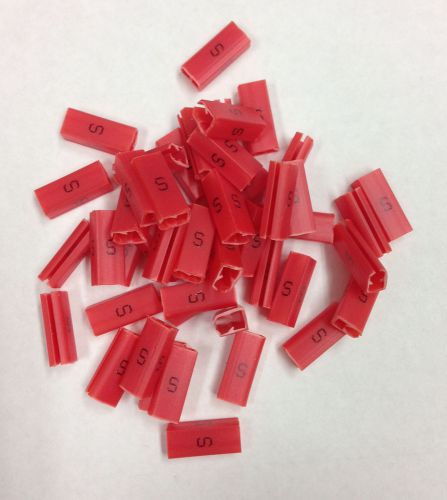 Hanger garment size marker clip tag  red s 100 sizers retail department store for sale