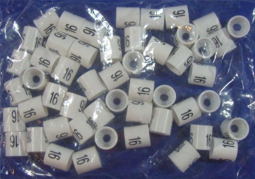 50 mini slip on size markers - size 16 retail store supply hanger garment hanger for sale