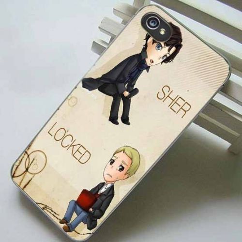 Samsung Galaxy and Iphone Case - Sher Locked Sherlock Holmes Cartoon Boys