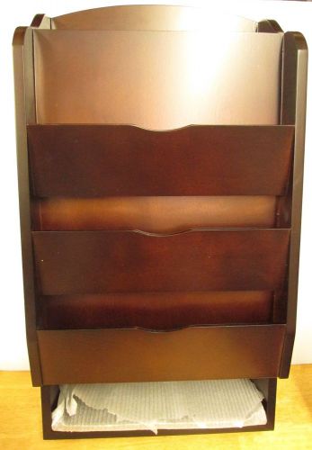 NEW Proman Door Entry Organizer w Mail Sorter in Dark Walnut