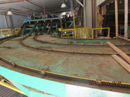 Sawmill Conveyor PHL 180 Degree 3 Lane Board Conveyor