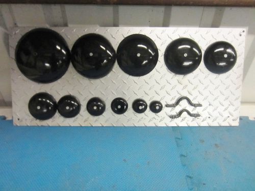 Pipe Caps:  domed steel, weld on size 1-1/4 inch. Lot of 20