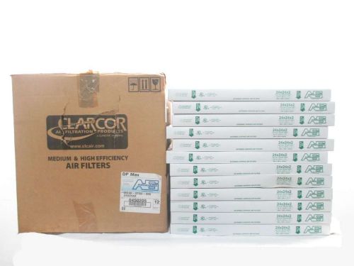 NEW CLARCOR MX40-STD2-205 AIRGUARD SET OF 12 24X24X2IN AIR FILTER D444676