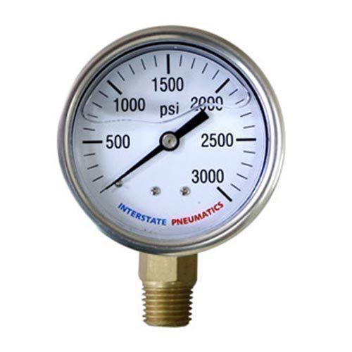 Pressure Gauge 3500 PSI 2-1/2&#039; Dial 1/4&#039; NPT Bottom Mount Oil Filled G7022-3500