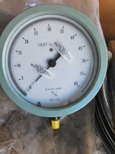 NEW ASHCROFT TEST GAUGE 0-60 PSI 0.2 PSI SUBD.