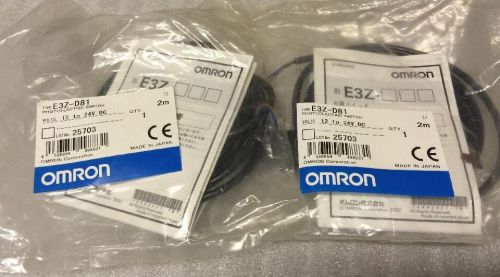 Lot Of 2, Omron Photoelectric Switch, E3ZD81, E3Z-D81, Shipsameday #1540C