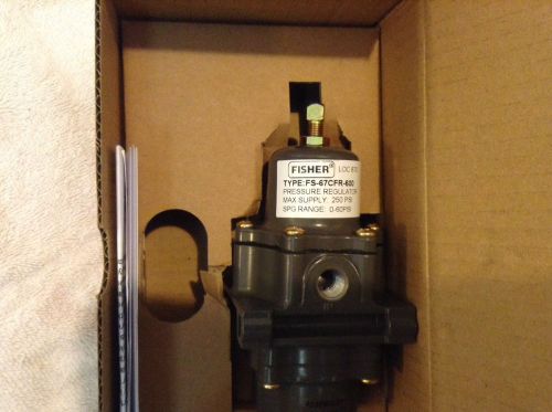 NEW FISHER FS-67CFR-600 PRESSURE 0-60PSI 250PSI 1/4IN NPT REGULATOR