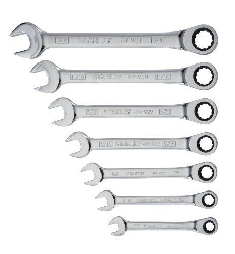 Stanley 94-542W 7-Piece Ratcheting Wrench Set  SAE