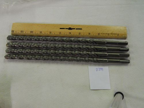 4 NEW BOSCH ANSI SDS PLUS CARBIDE TIPPED 1/2&#034; X 12&#034; DRILL BIT. S4L GERMAN {D399}