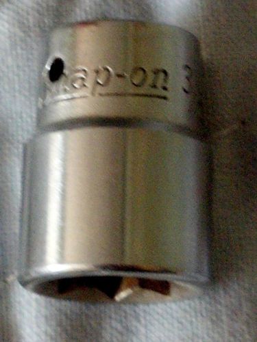 SNAP-ON  1/4&#034; DRIVE  SHORT  3/8&#034;  8 POINT SOCKET ( TM-412 )